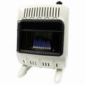 Dendesigns 30K Blue Flame Wall Heater with Thermostat, White DE2009299